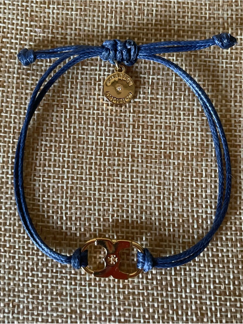 “Tory Burch” Blue Cord Bracelet